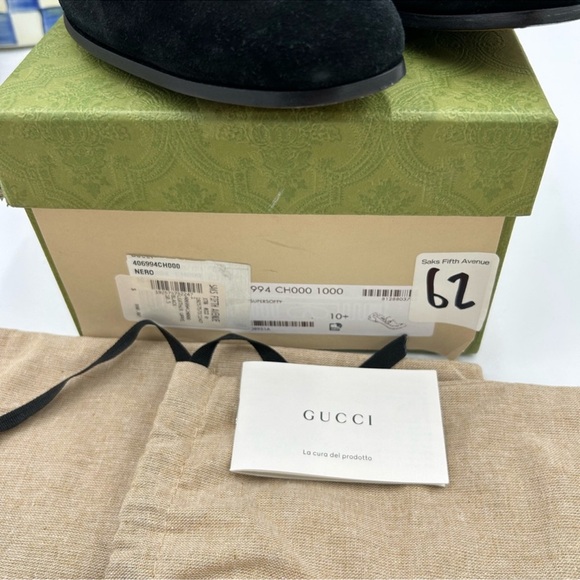 Men’s Gucci suede Jordaan loafer size 10.5 made in Italy - Picture 5 of 13